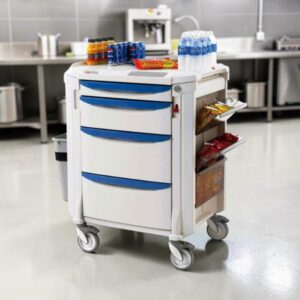 CARRO DE SERVICIO MINIBAR MEDIDAS GENERALES: 33 X 22 X 42 PG FLMB1 DE 4 CAJONES METRO