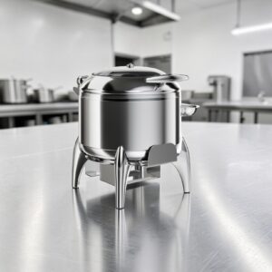 CHAFER REDONDO 11 QT PARA INDUCCION VOYAGE ACOPA TAPA DE CRISTAL Y BASE ACOPA