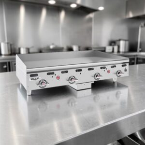 PLANCHA DE MESA DE 48 PG A GAS NATURAL CON CONTROLES TERMOSTATICOS DE 4 QUEMADORES 108,000 BTU MSA48-101 VULCAN