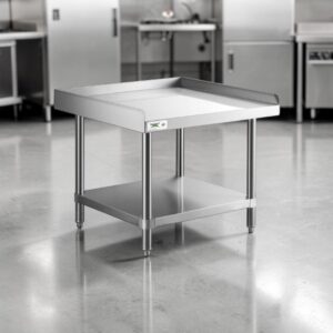 BASE PARA MONTAR EQUIPO DE COCCION 30 X 30 PG (76 X 76 CM) ACERO INOXIDABLE TIPO 304 CON ENTREPANO DE ACERO INOXIDABLE TIPO 430 REGENCY