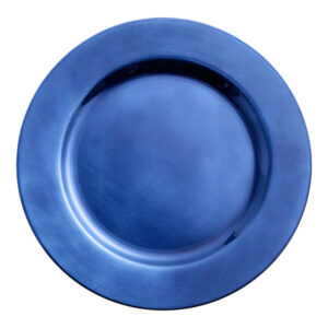 Plato Base Color Azul de 33cms MATERIAL PLASTICO CHOICE (VENTA EN MULTIPLOS DE 24 PIEZAS)