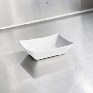 CHAROLA DE 5 X 3 3/8 PG PARA SERIVIR DE MELAMINA COLOR BLANCO 20028W TABLECRAFT (PRECIO POR 12 PIEZAS)