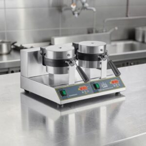 WAFLERA USO INDUSTRIAL ANTIADHERENTE WBM26DGT, CON TEMPORIZADOR DIGITAL, 40 WAFLES POR HORA 2,200 WATTS CARNIVAL KING