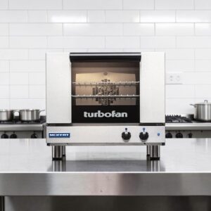 HORNO DE CONVECCI?N ELECTRICO TURBOFAN DE UNA SOLA CUBIERTA, TAMANO MEDIO, CON CONTROLES MECANICOS, 1.5 PIES, 110-120 V, MONOFASICO, 1.5 KW E22M3 MOFFAT