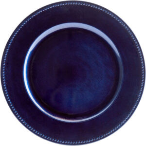 Plato Base Color Azul Marino de 33cms Modelo 1270168 Material Plastico (VENTA POR MULTIPLOS DE 24 PIEZAS)