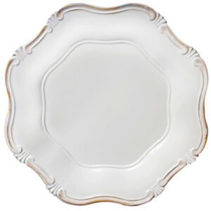 Plato Base Color Blanco de 33cms Modelo A275WH MATERIAL PLASTICO  (PRECIO POR CAJA CON 24 PIEZAS)