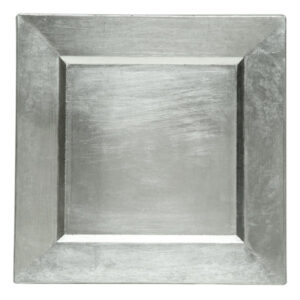 Plato Base Color Plateado de 33cms Modelo A81SV MATERIAL PLASTICO (VENTA EN MULTIPLOS DE 24 PIEZAS)