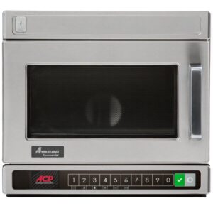 Horno de Microondas Amana HDC18Y2 Carga de trabajo pesada Acero Inoxidable Compact  Comercial con Control de botones - 208/240V, 1800W
